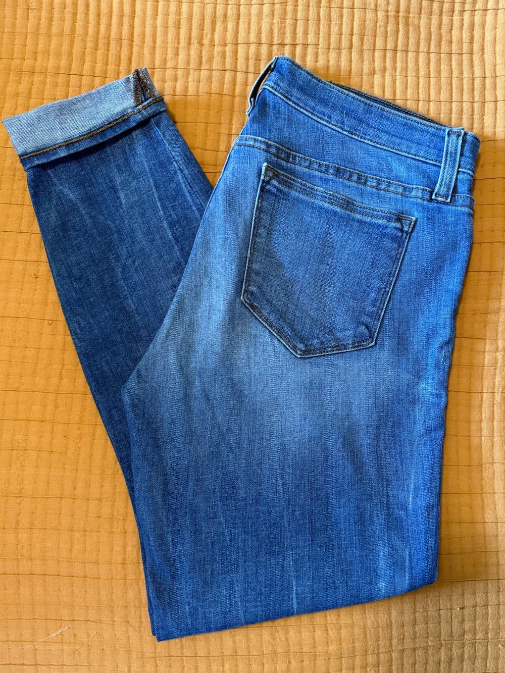 J.Crew Toothpick Skinny Jeans Size 30 Medium Wash Stretch Denim Ankle 27” Inseam